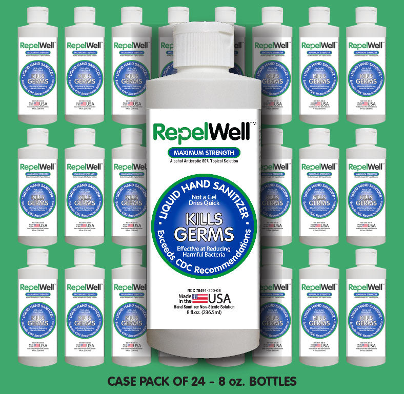 RepelWell Hand Sanitizer – 24 bottle Case